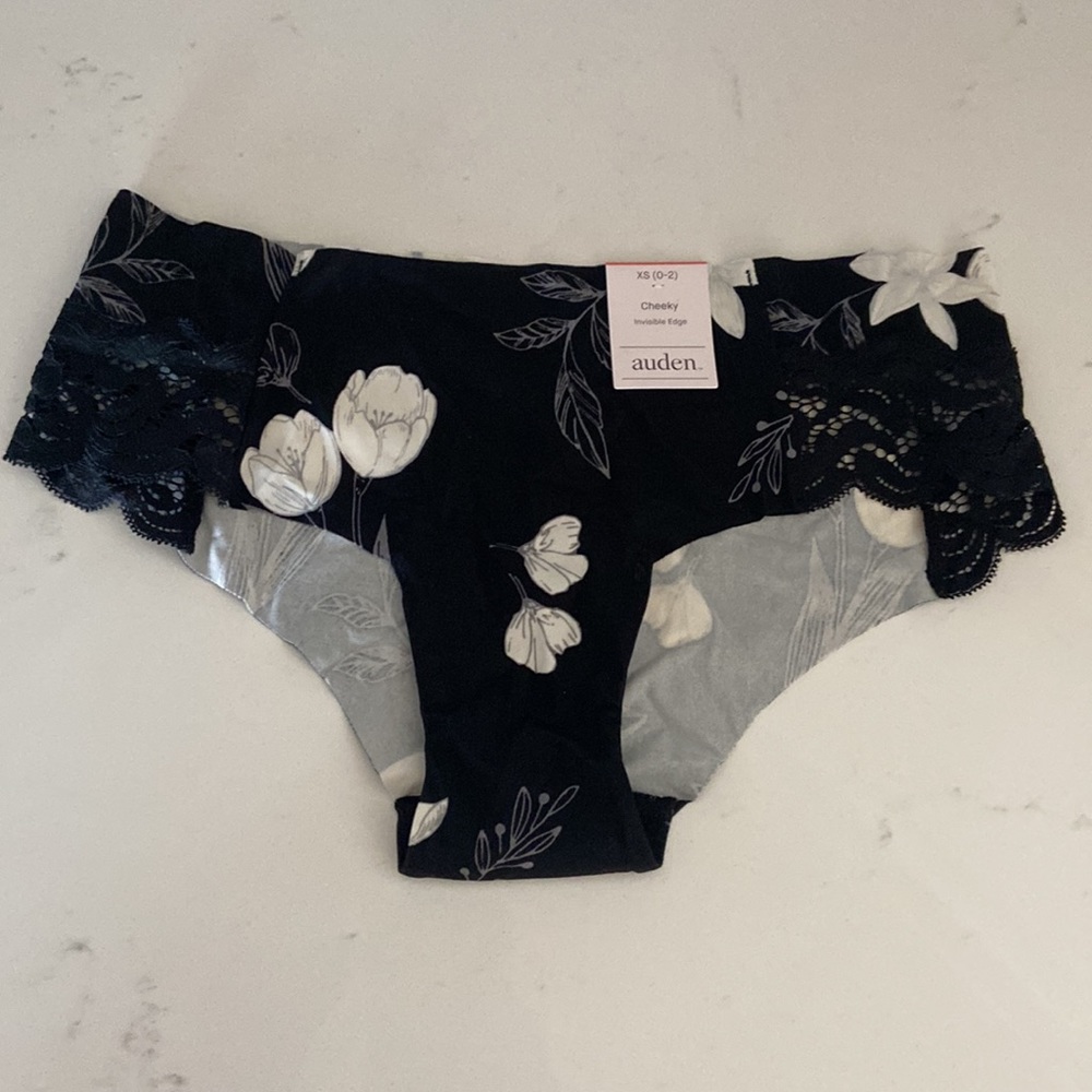 Auden NWT XS 0-2 women's panty lot 1 boyshort 2 thongs 2 hipster 3 cheeky - Picture 15 of 16